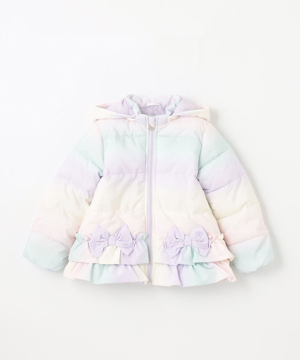 ANY KIDS 【洗濯機OK】中綿リボンコート 