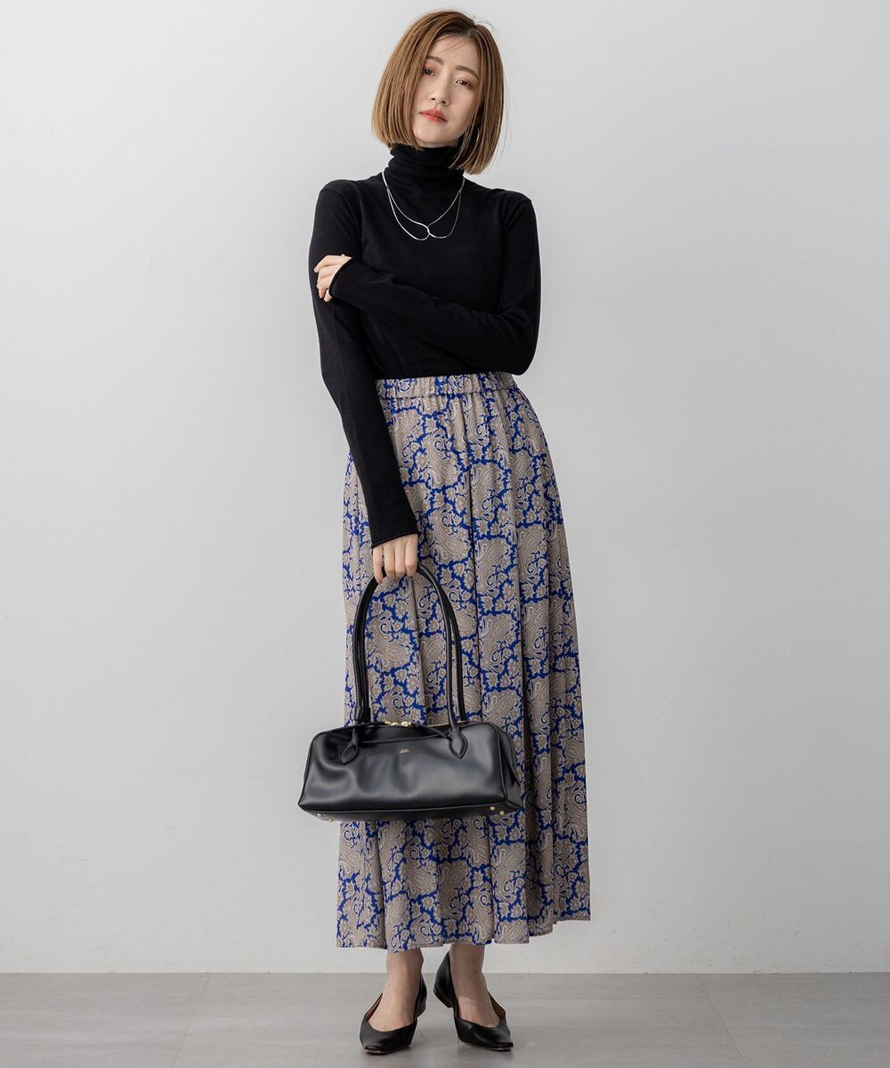 23区 S 【CLASSY.掲載/洗える】スムージーコットン タートルネック ニット 