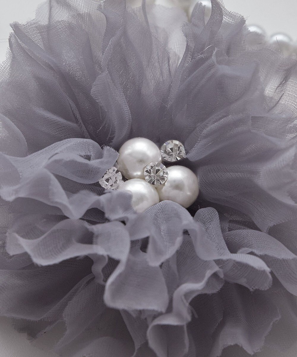 Tiaclasse チュールフラワーコサージュ 