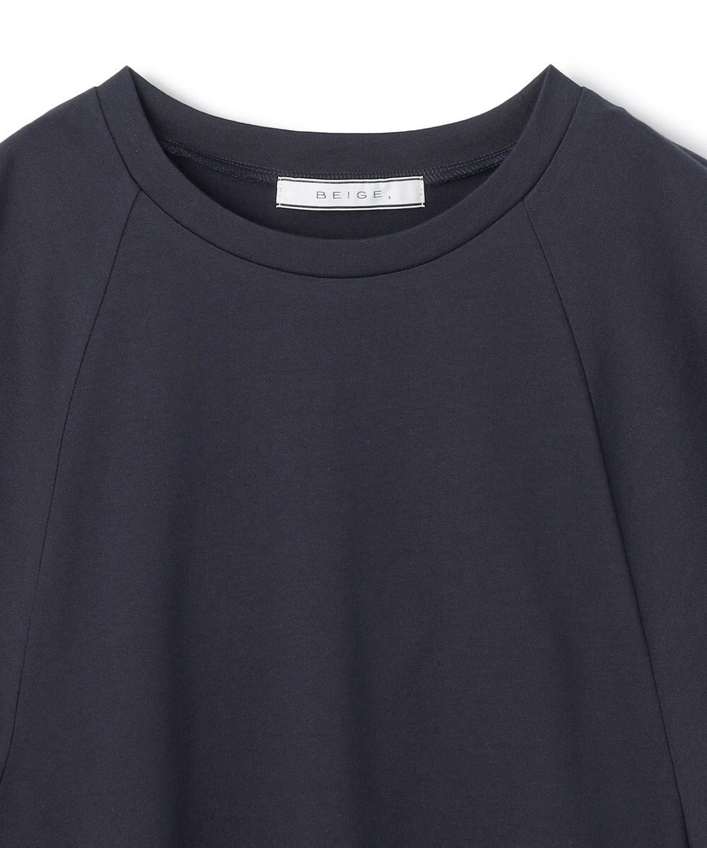 BEIGE， 【洗える】STOCK / オーガニックコットン半袖ギャザートップス 