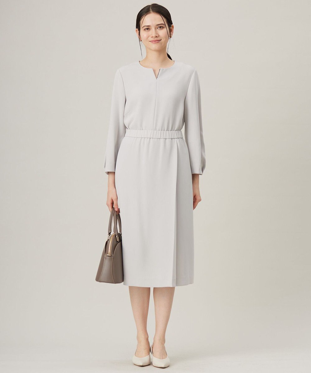 自由区 L 【セットアップ対応・洗える】トリアセダブルクロス ブラウス 