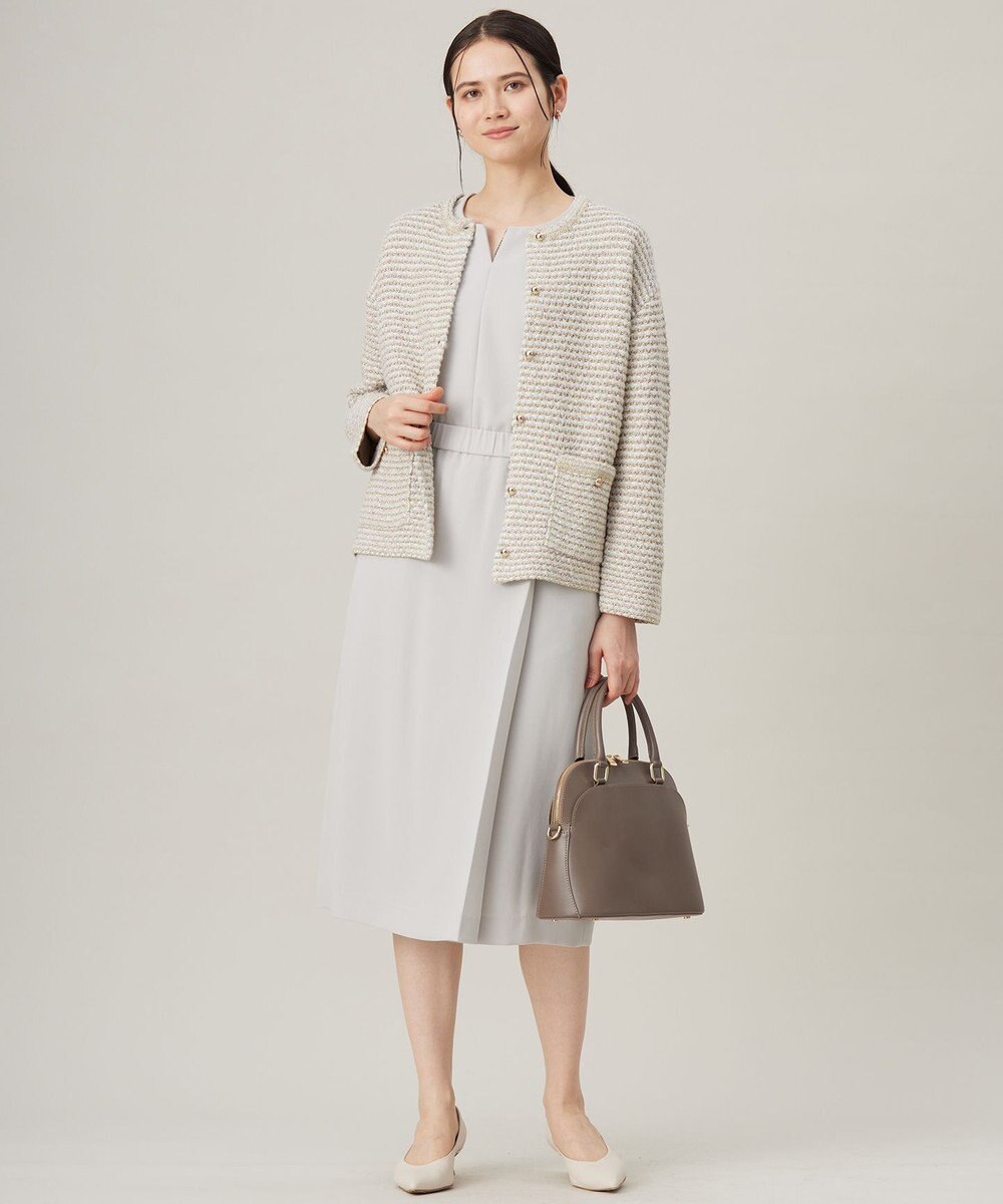 自由区 L 【セットアップ対応・洗える】トリアセダブルクロス ブラウス 