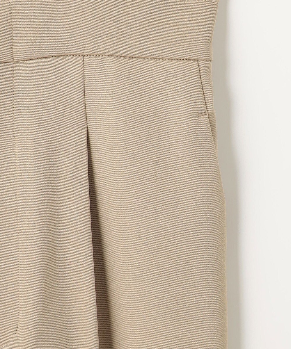 Feroux 【洗える】スカラップデザイン・サスペンダー付きパンツ 