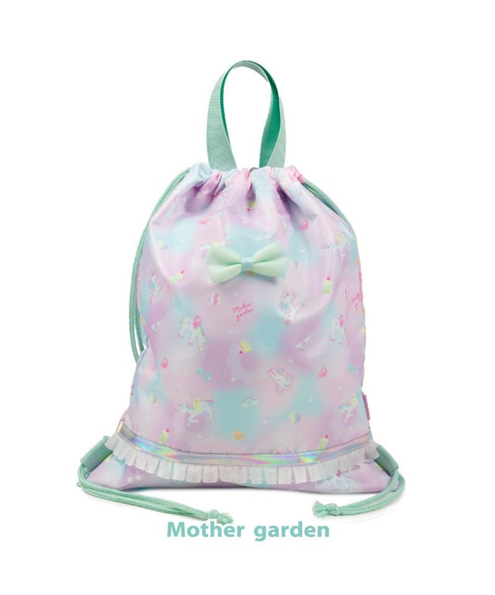 Mother garden マザーガーデン  ユニコーン お着替え巾着リュック 《コットンキャンディ柄》 