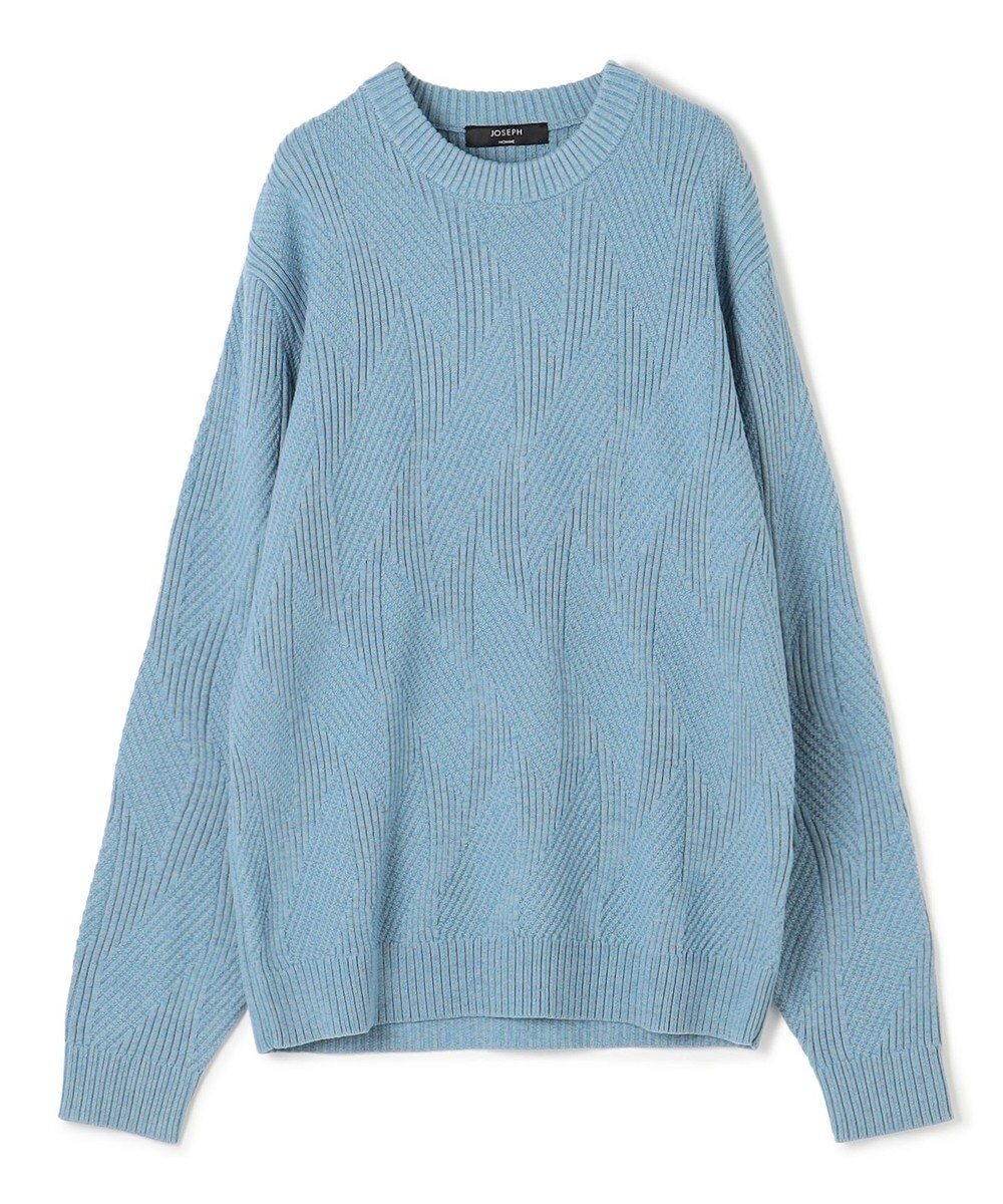 JOSEPH HOMME 新柄【洗える】シルクバルキー  クルーネックニット 