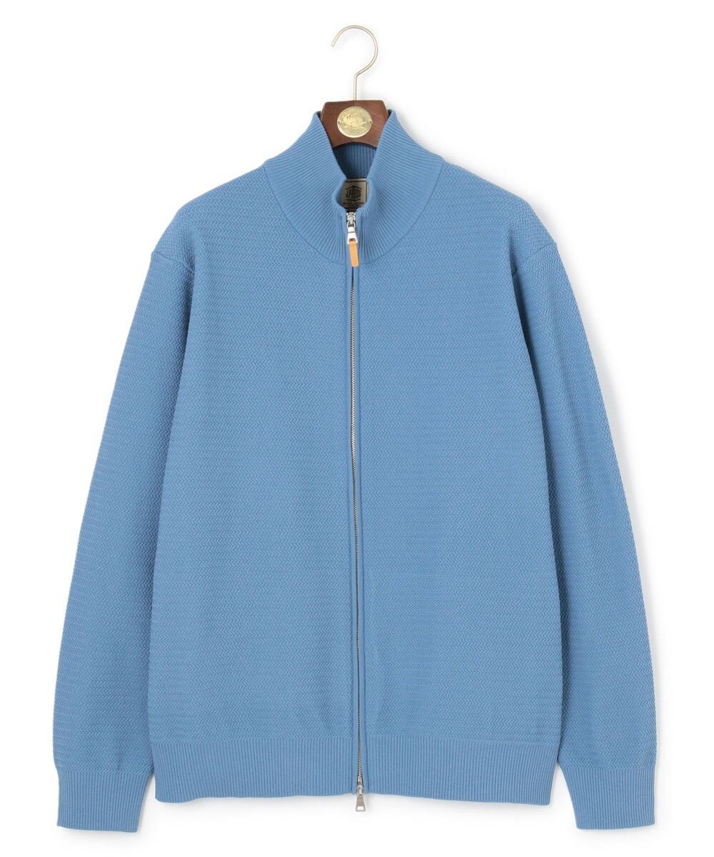 J.PRESS MEN 【KING SIZE】ハイツイストヘリンボン フルジップカーディガン 