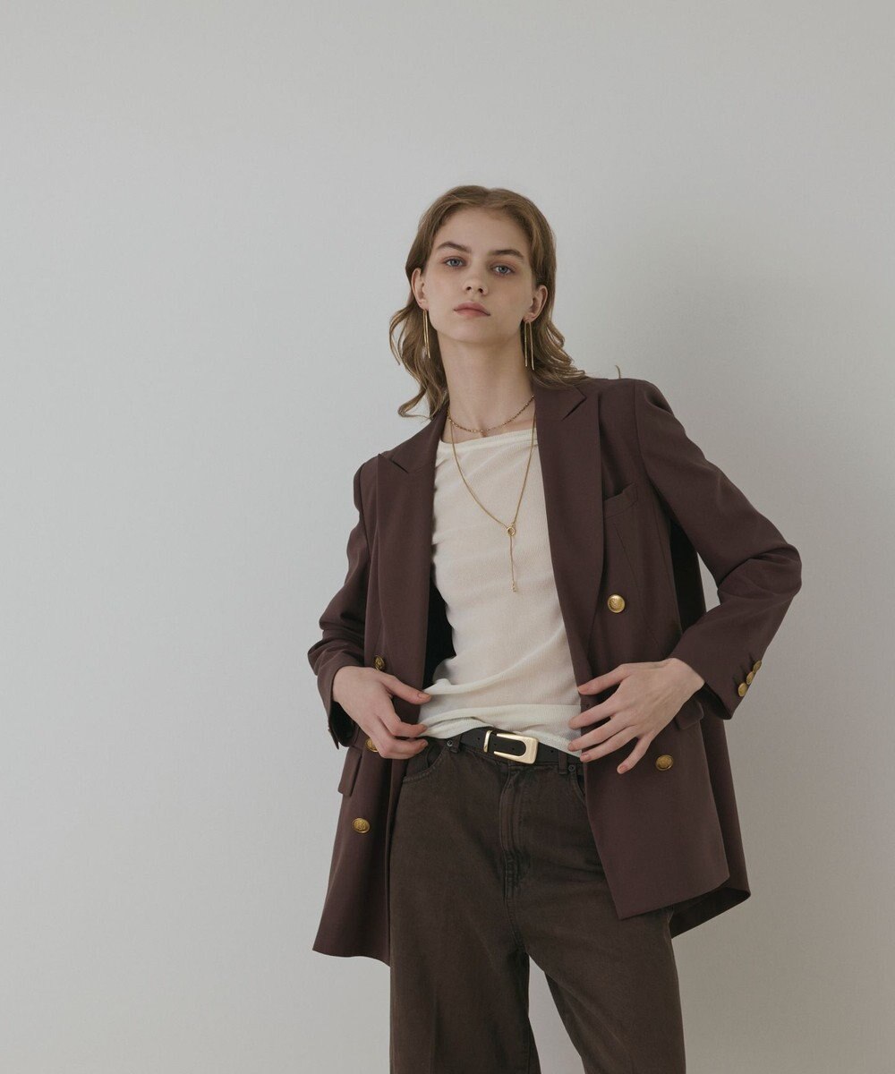 GRACE CONTINENTAL バックベンツダブルジャケット 