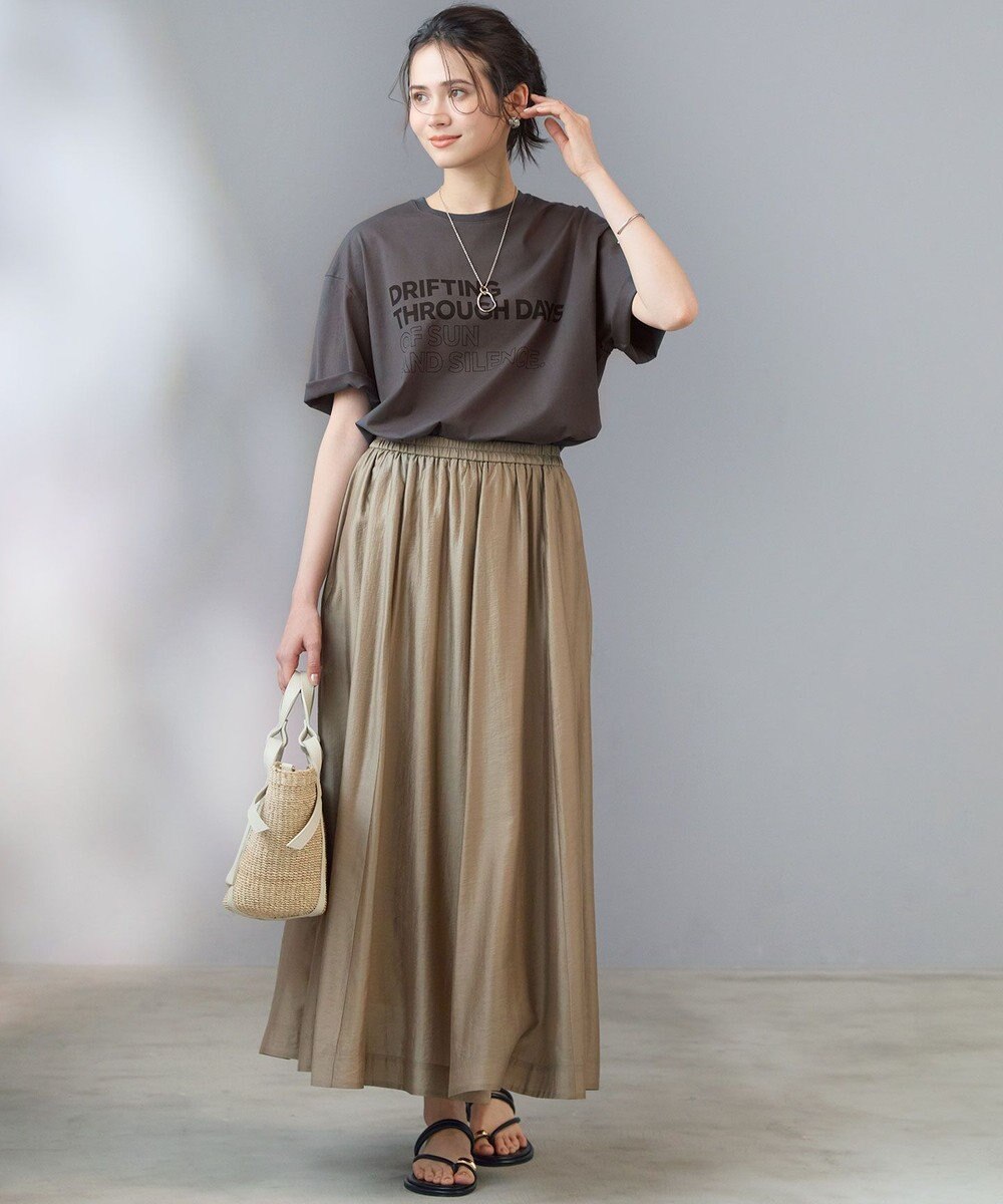 23区 【SLOW/一部店舗限定】エアリーフレア スカート 