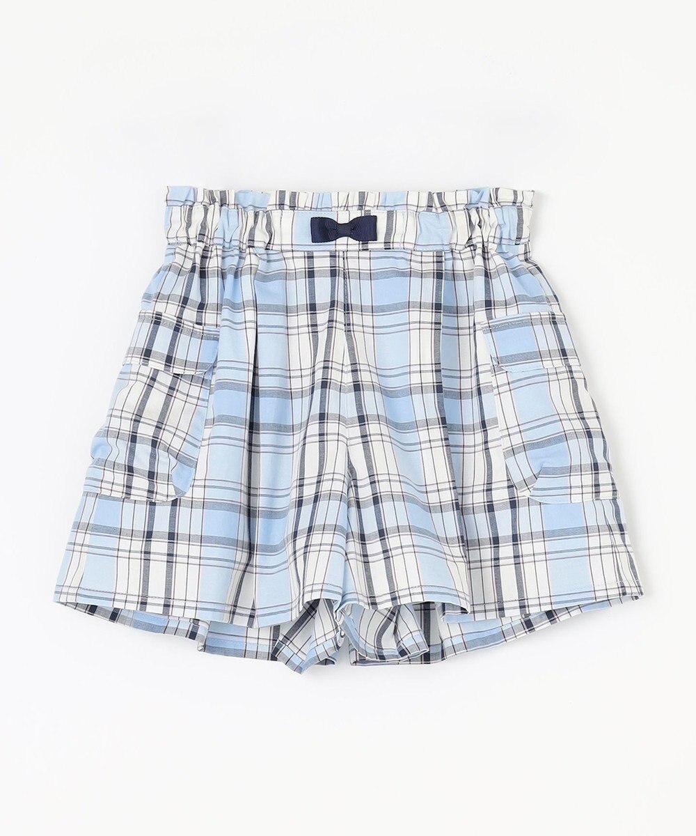 組曲 KIDS 【110-140cm】オーガニックコットンチェック ショートパンツ 
