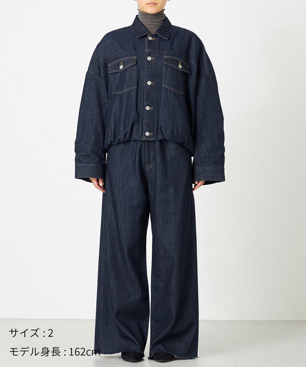 NAVE 【ReNAVE・洗える/中綿】ライトデニム ブルゾン 