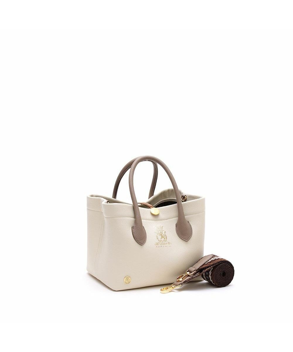 A.D.M.J. 【牛革】モーツァルト/スパニッシュレザーバイカラー金ボタントートS 