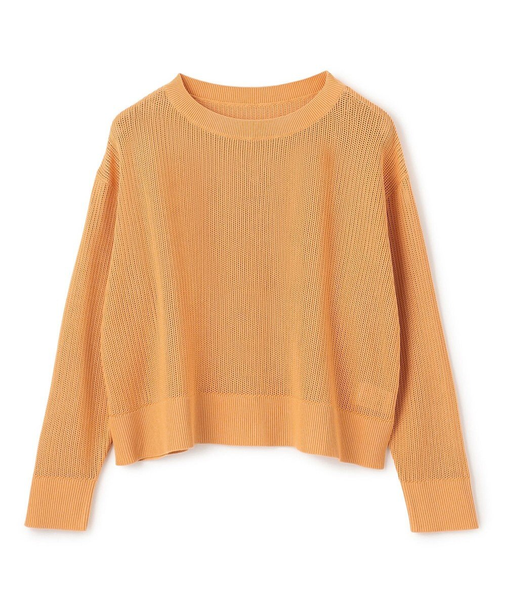 UNFILO L メッシュ クロップドニット 