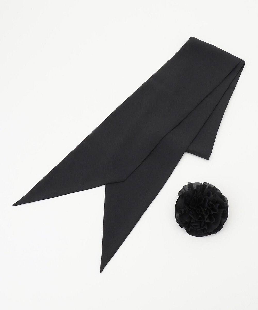 ICB 【CLASSY.1月号掲載】コサージュタイスカーフ 