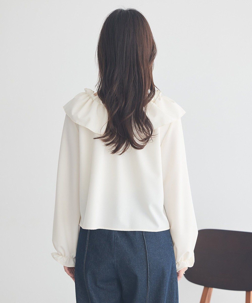 earth music&ecology フリルオフショルブラウス 