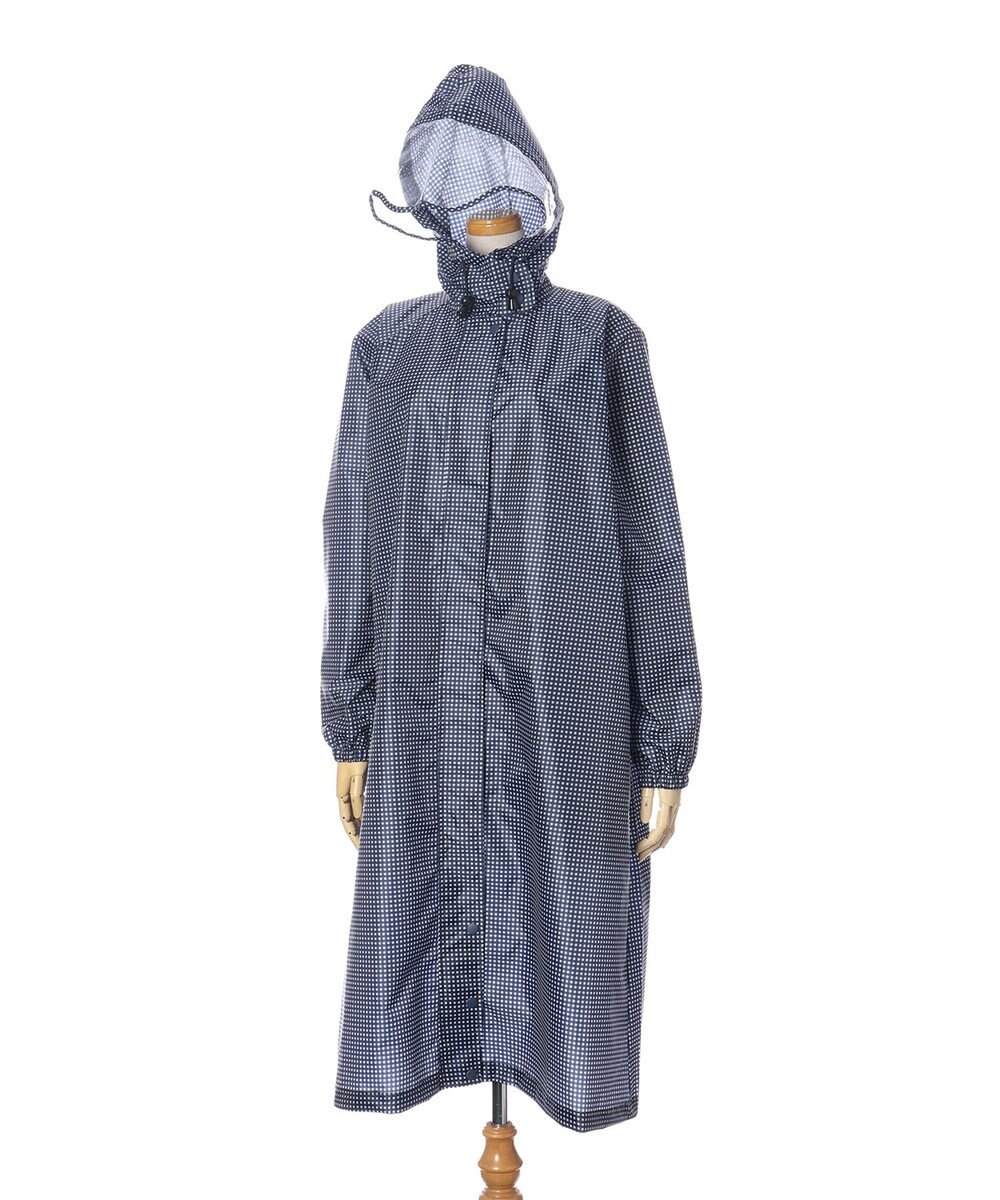 MOONBAT 【収納袋付き】FLAT PURE サイクル レインコート チェック 自転車 