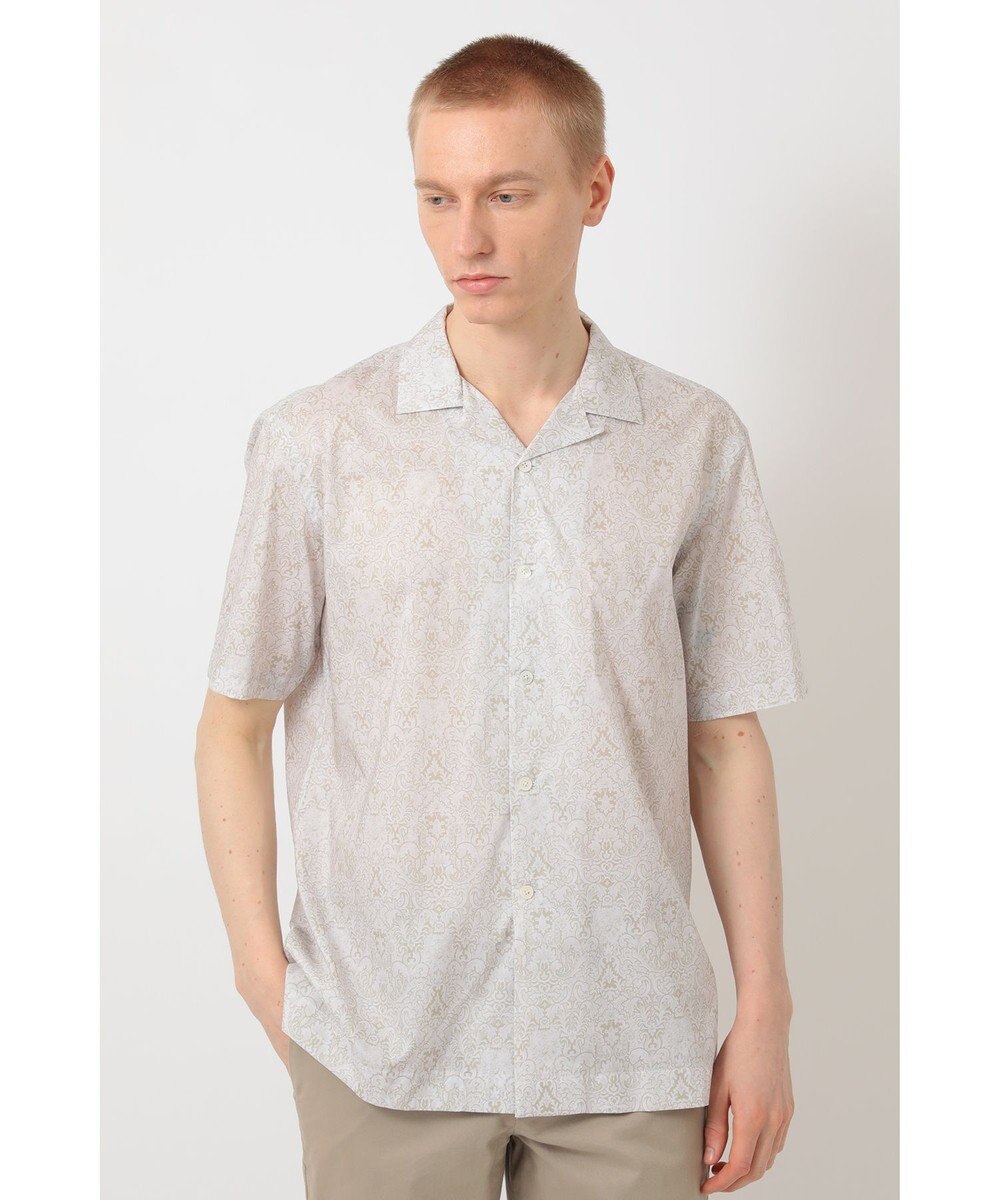 DAKS リバティプリント オープンカラーシャツ 