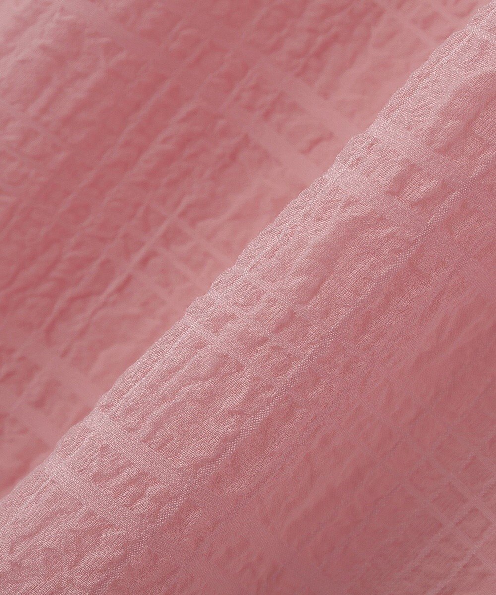 earth music&ecology シアーチェック2wayオフショルブラウス 