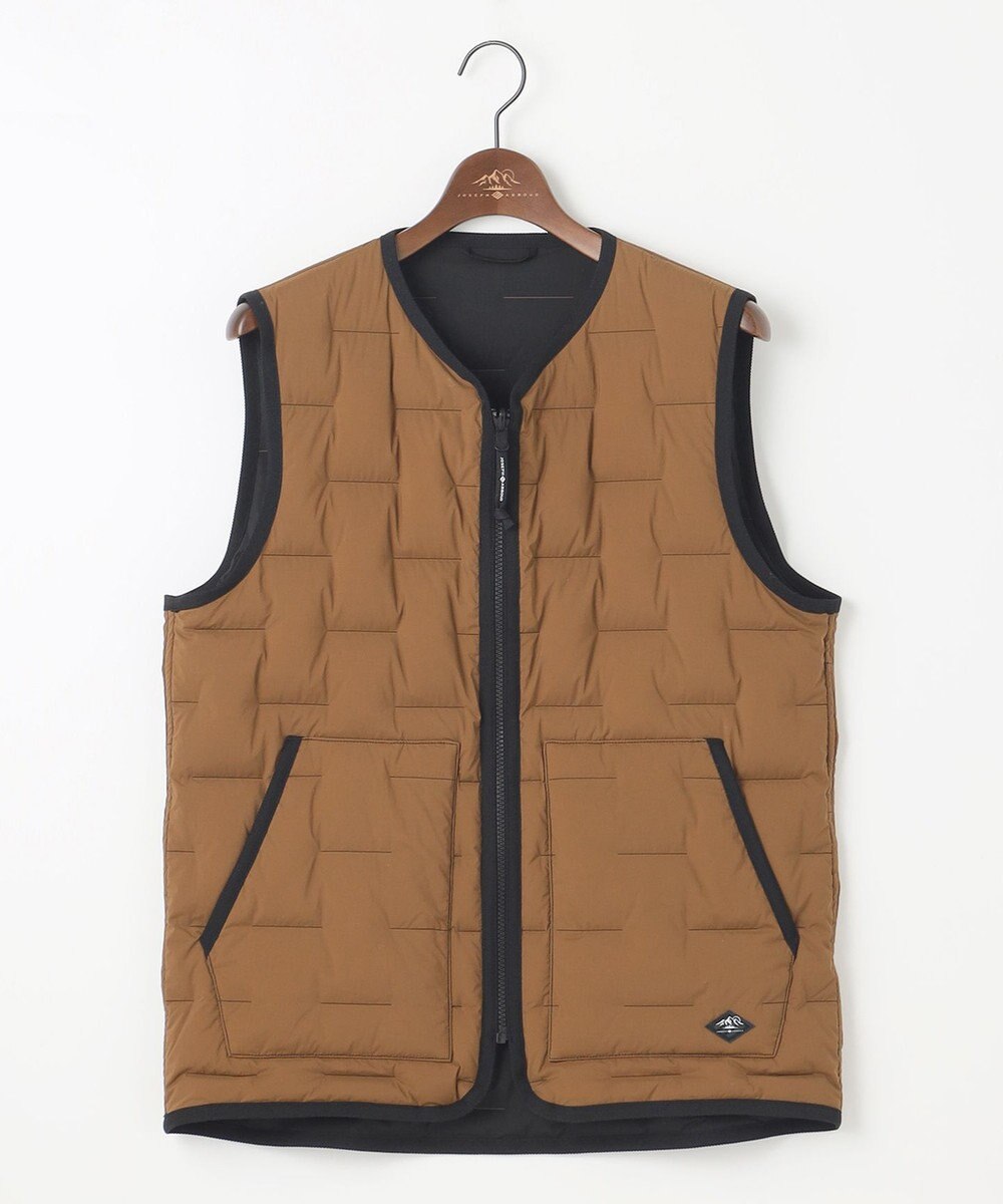 JOSEPH ABBOUD MOUNTAIN 【2WAYストレッチ/リバーシブル/撥水/軽量】 リバーシブル ダウン ベスト 
