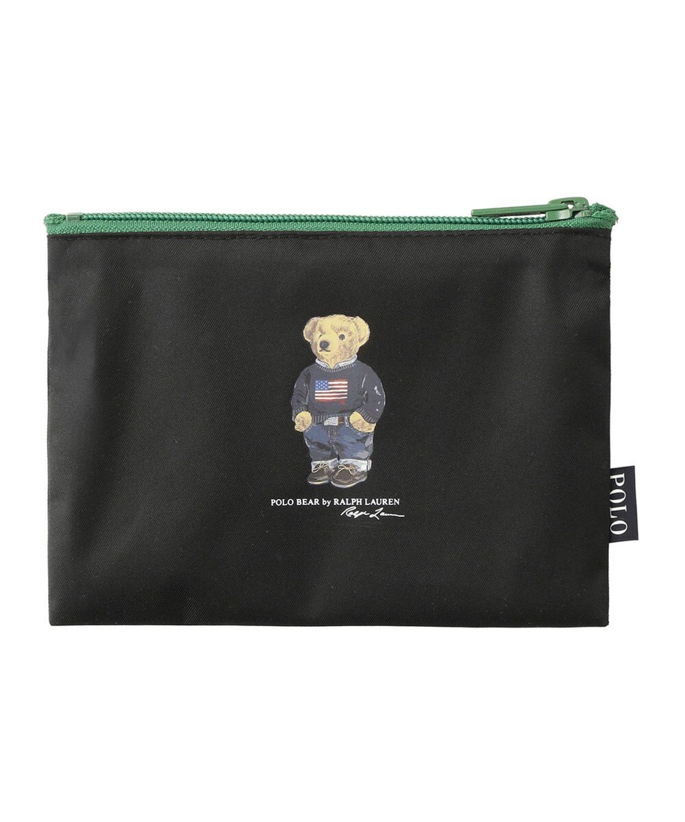 MOONBAT POLO RALPH LAURENRL ポーチ付きレインバッグ ワンポイントポロベア／撥水加工 