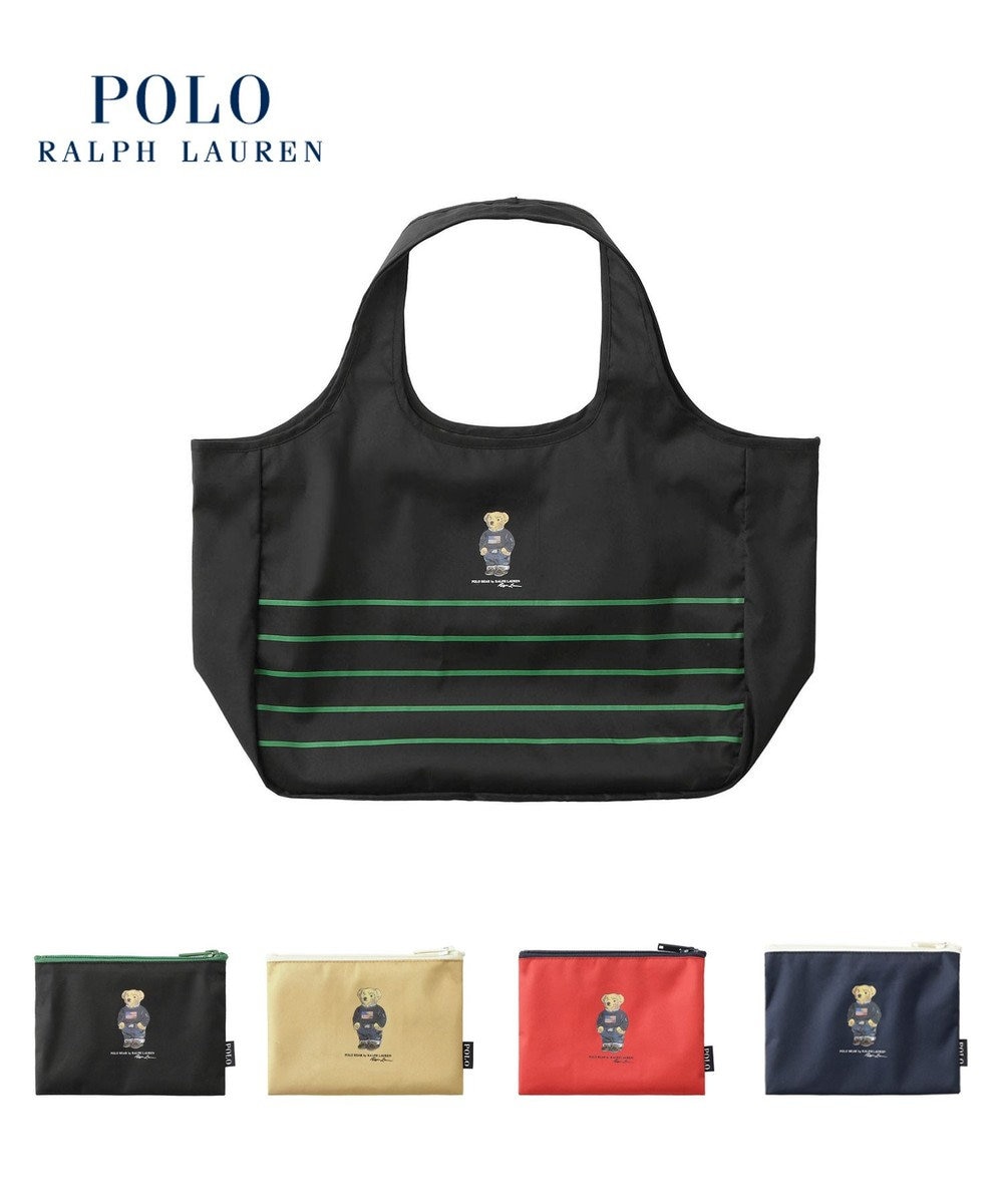 POLO RALPH LAURENRL ポーチ付きレインバッグ ワンポイントポロベア