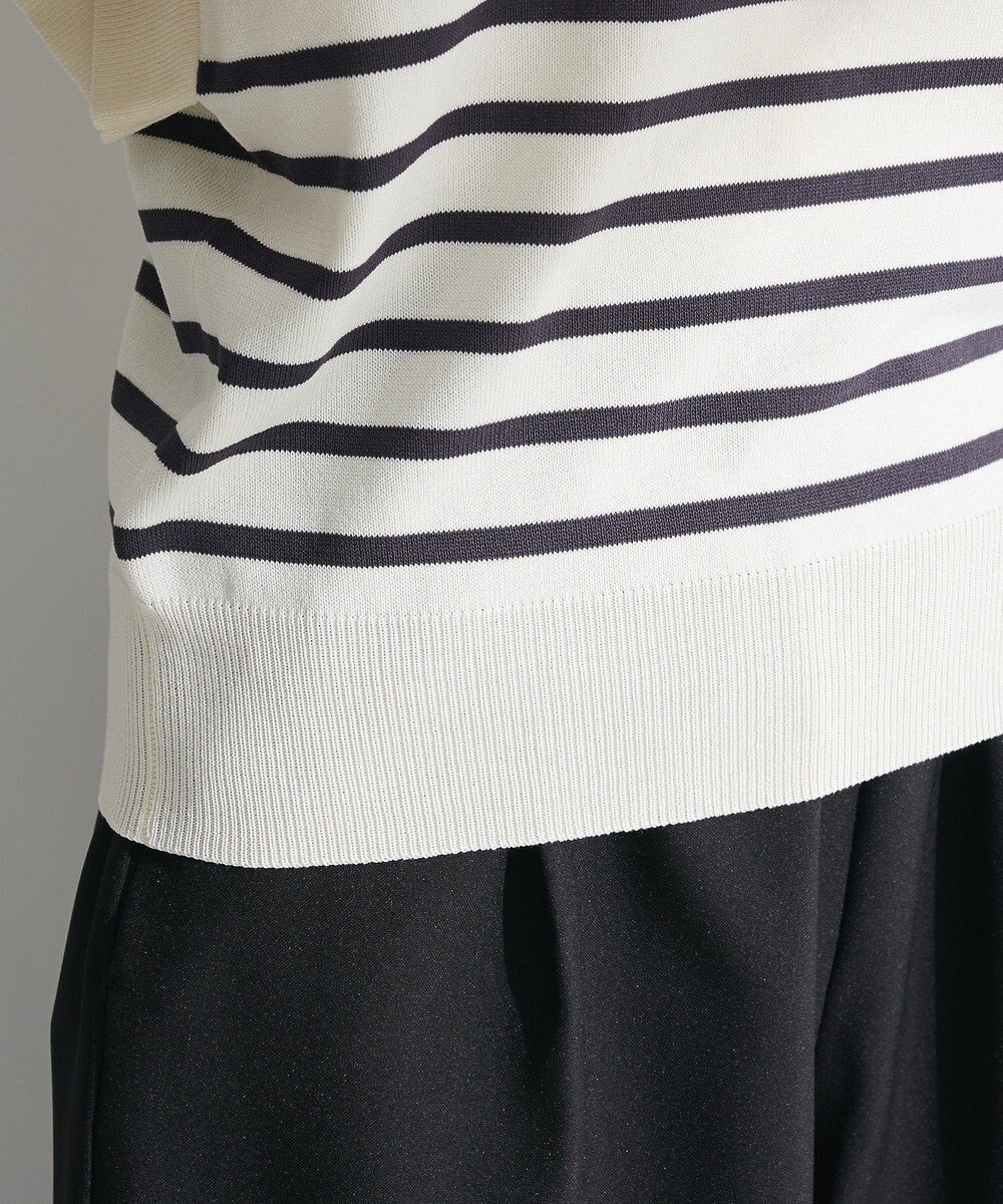 Green Parks 袖フレアフレンチスリーブニットプルオーバー 