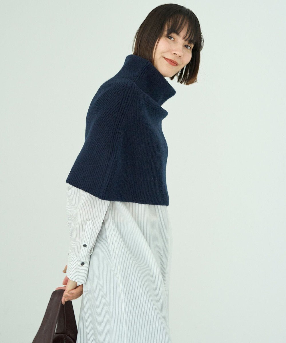 UNFILO 【WEB/一部店舗限定】ふわふわニット ケープスヌード 