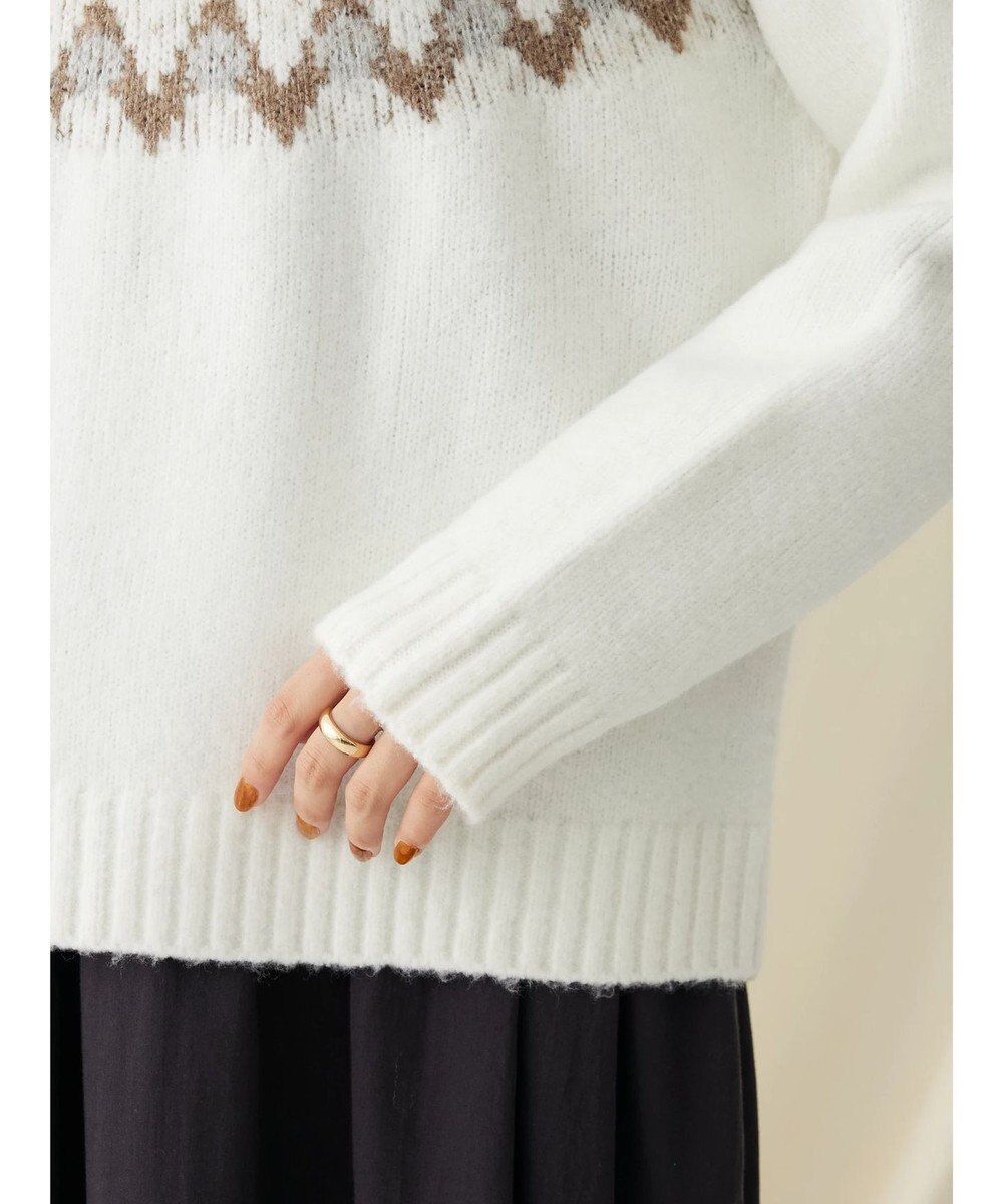 CRAFT STANDARD BOUTIQUE 求心柄ニットプルオーバー 