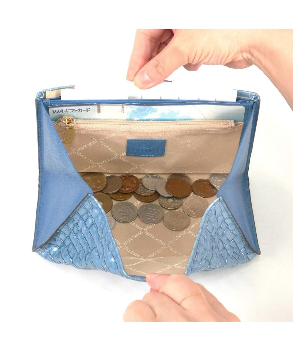 PELLE BORSA ギャルソンウォレット Rainbow Croco レインボークロコ 6101 