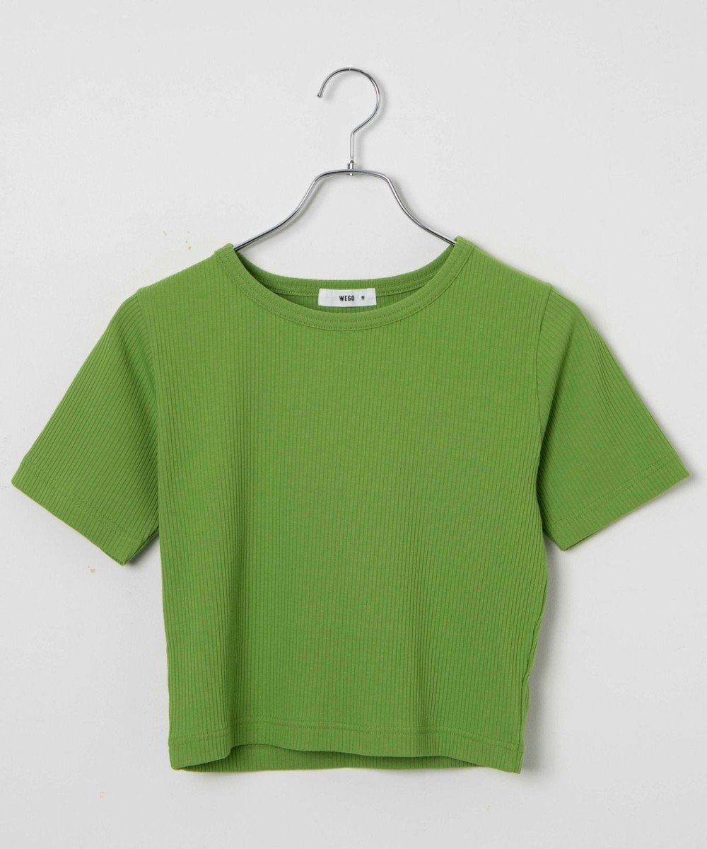 WEGO 【洗える/SML】コンパクトリブT 