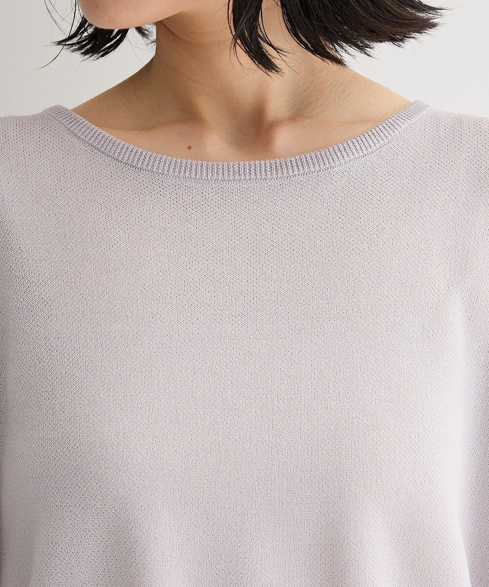 Green Parks 七分袖機能ニットプルオーバー 