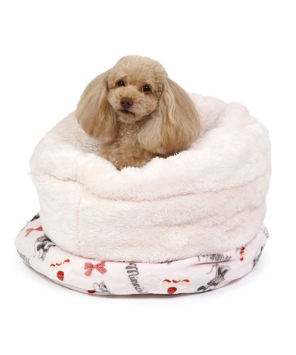 PET PARADISE ディズニー ミニーマウス 筒形寝袋 遠赤外線 《ケーキ柄》 42×70cm 