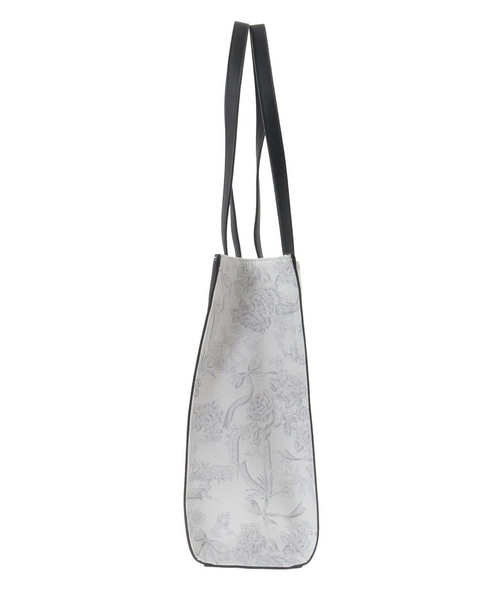 Maison de FLEUR フラワーガーデンプリントスクエアトート 