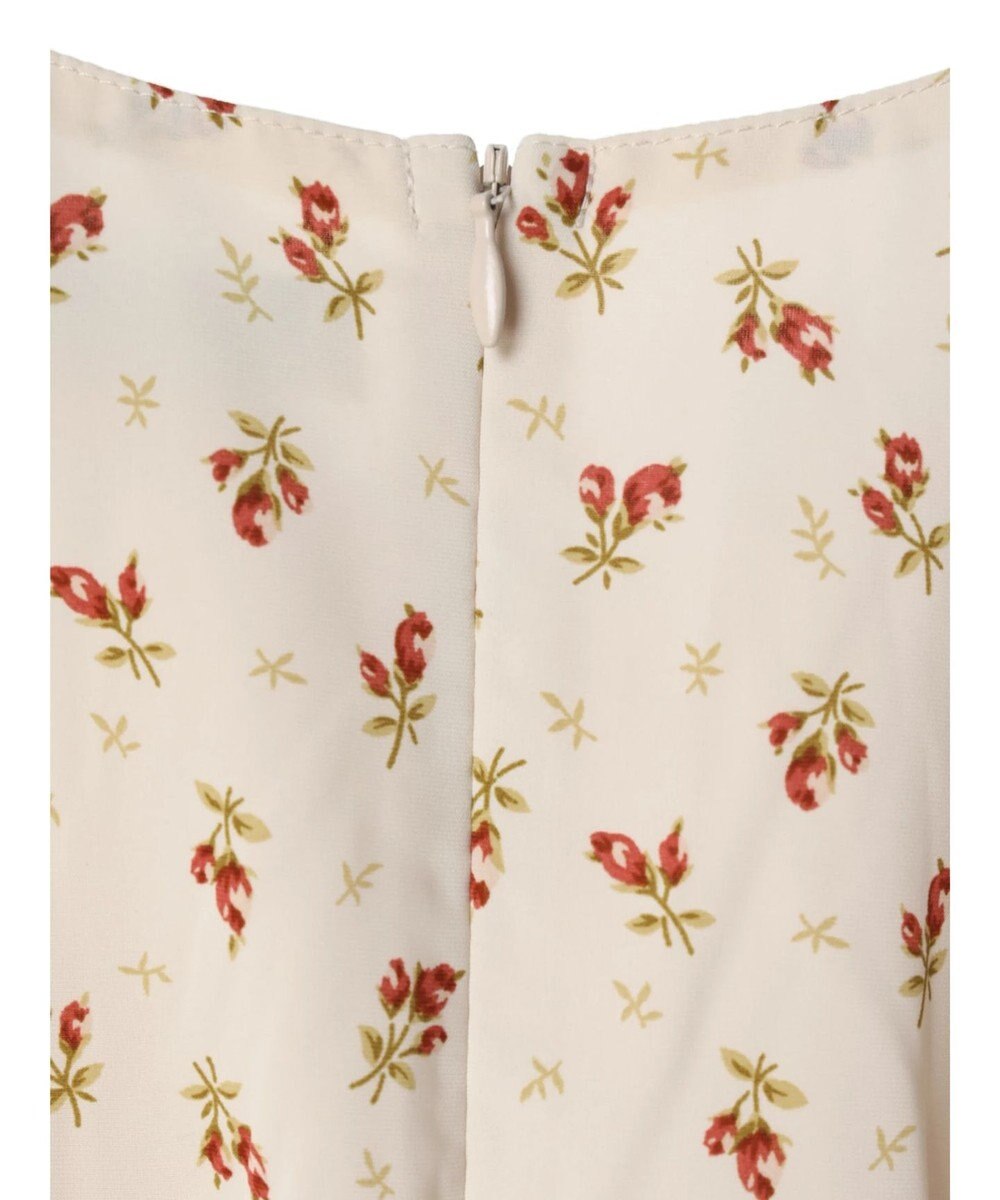 earth music&ecology フロントギャザーフラワーワンピース 