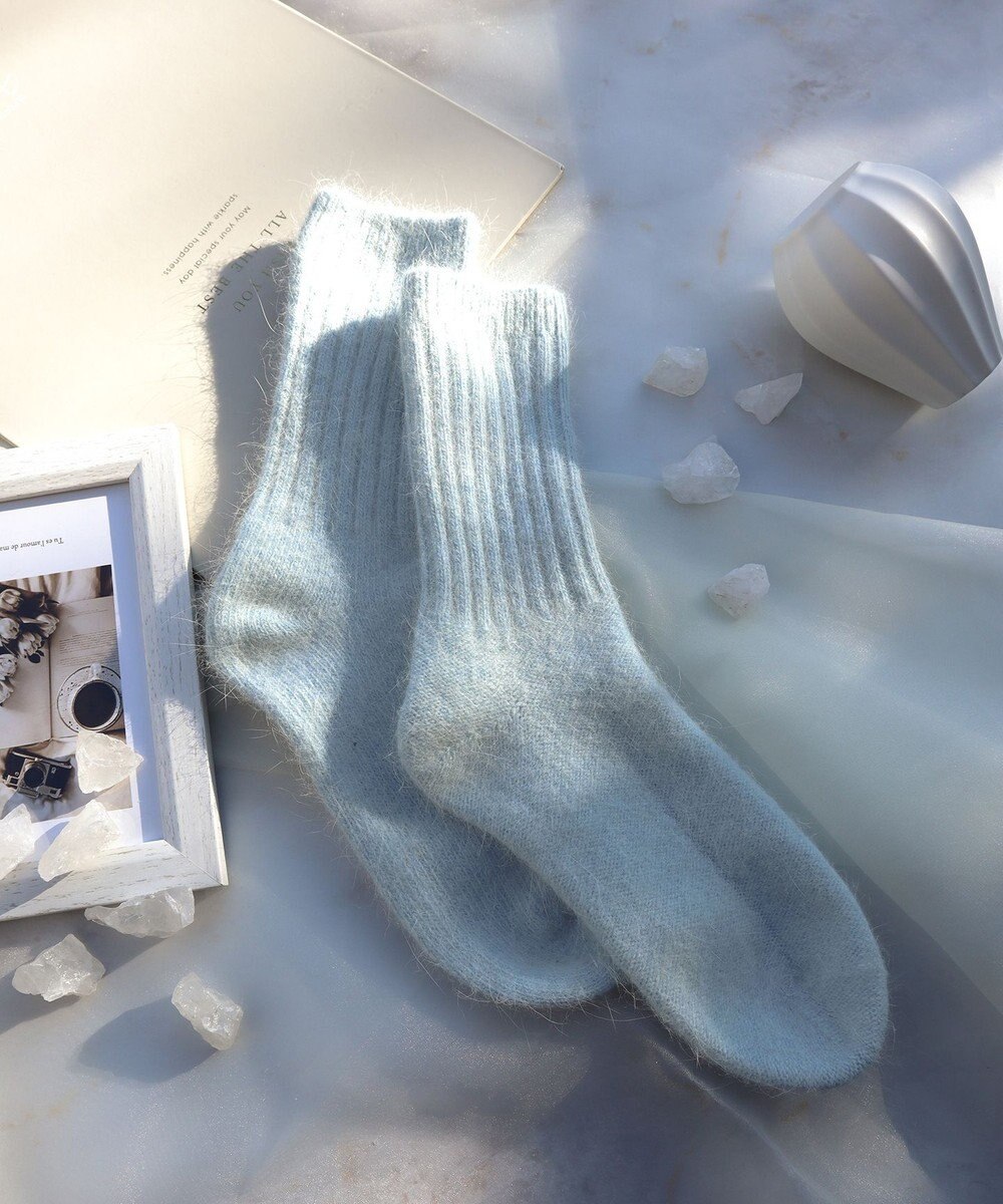 Tiaclasse アンゴラ混ウールソックス 