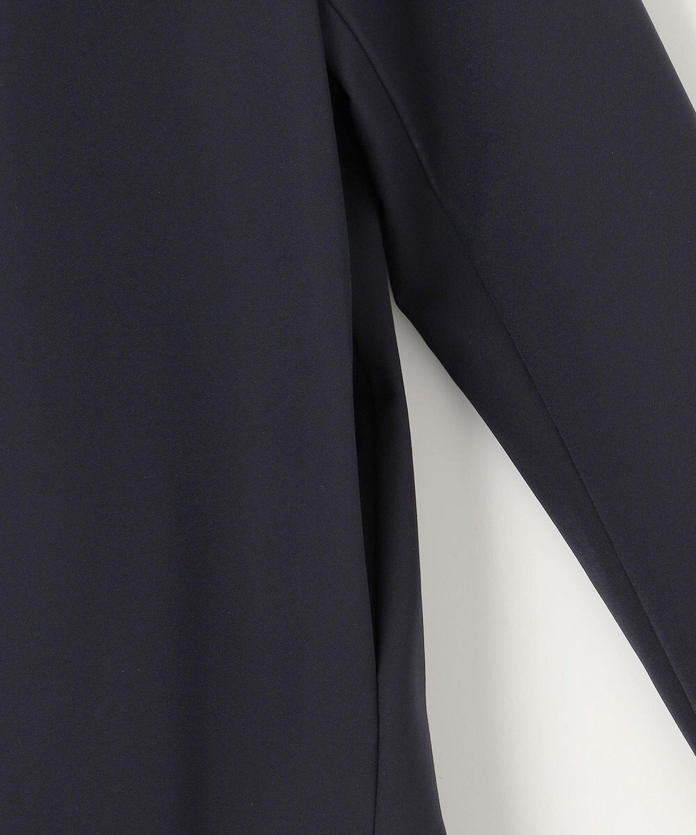 組曲 S 【KUMIKYOKU NAVY】ダブルクロスストレッチ ノーカラーコート 