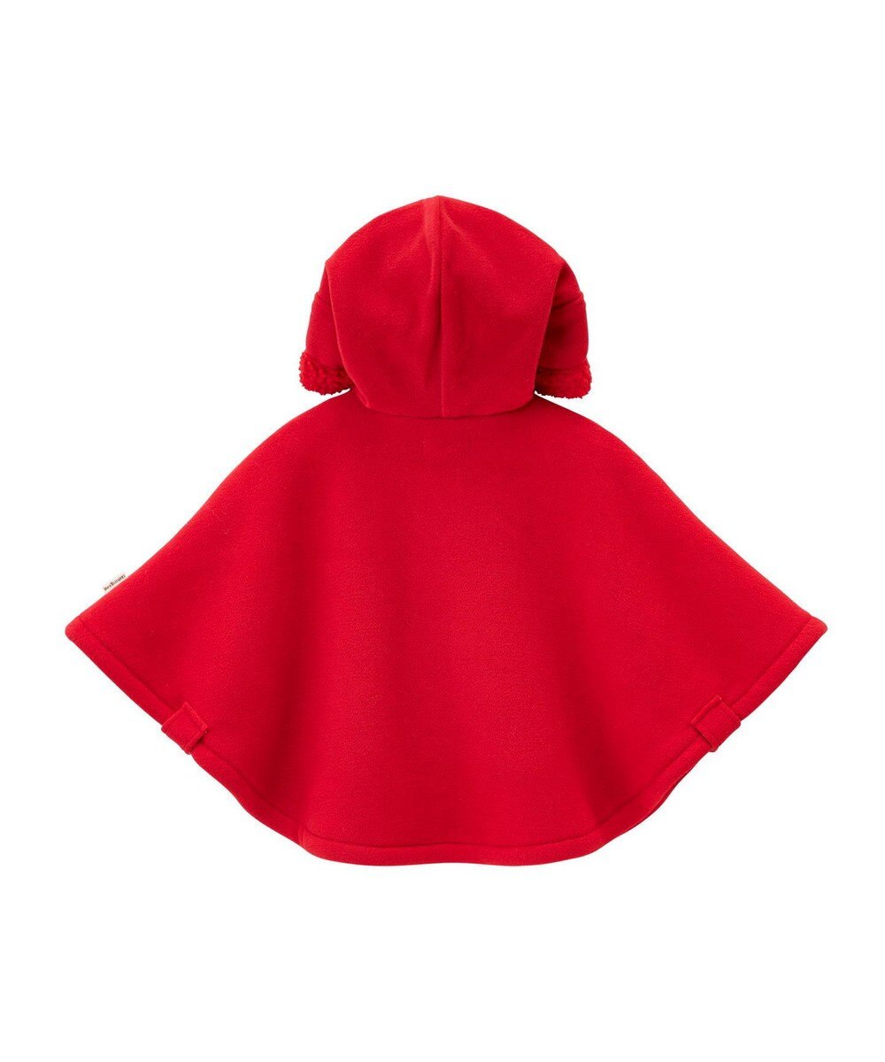 MIKI HOUSE HOT BISCUITS お耳付きボアフリース ダッフルマントギフトセット【BOX付き】 