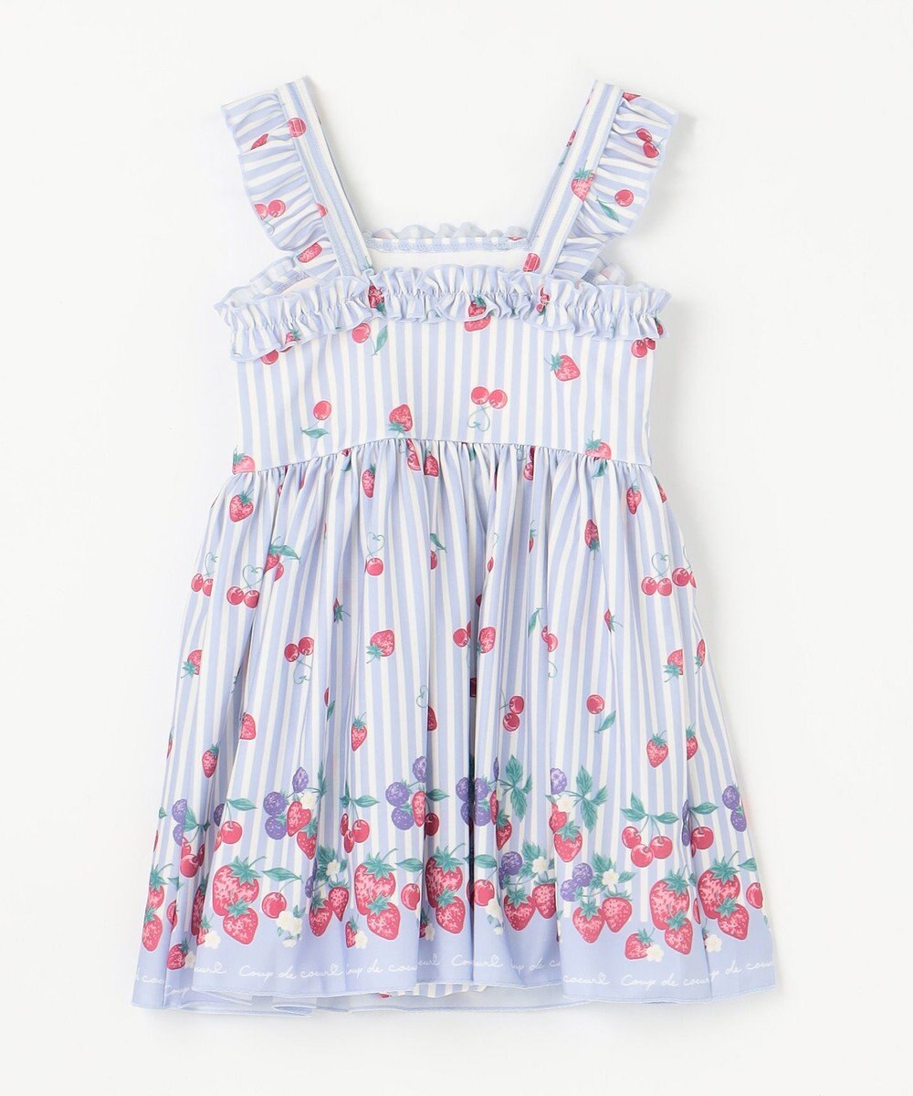 ANY KIDS ストライプ×フルーツ ワンピース 水着 