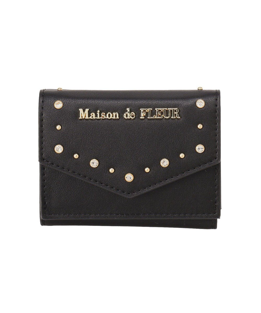 Maison de FLEUR ビジュースタッズプチウォレット 