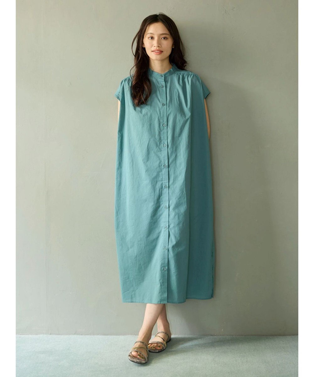 Green Parks ・Ｐｅｔｉｔ　Ｆｌｅｕｒ　カラーシャツワンピース 