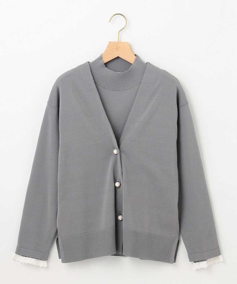 組曲 【2SET・WEB限定】パールボタン配色フリルツイン セット 