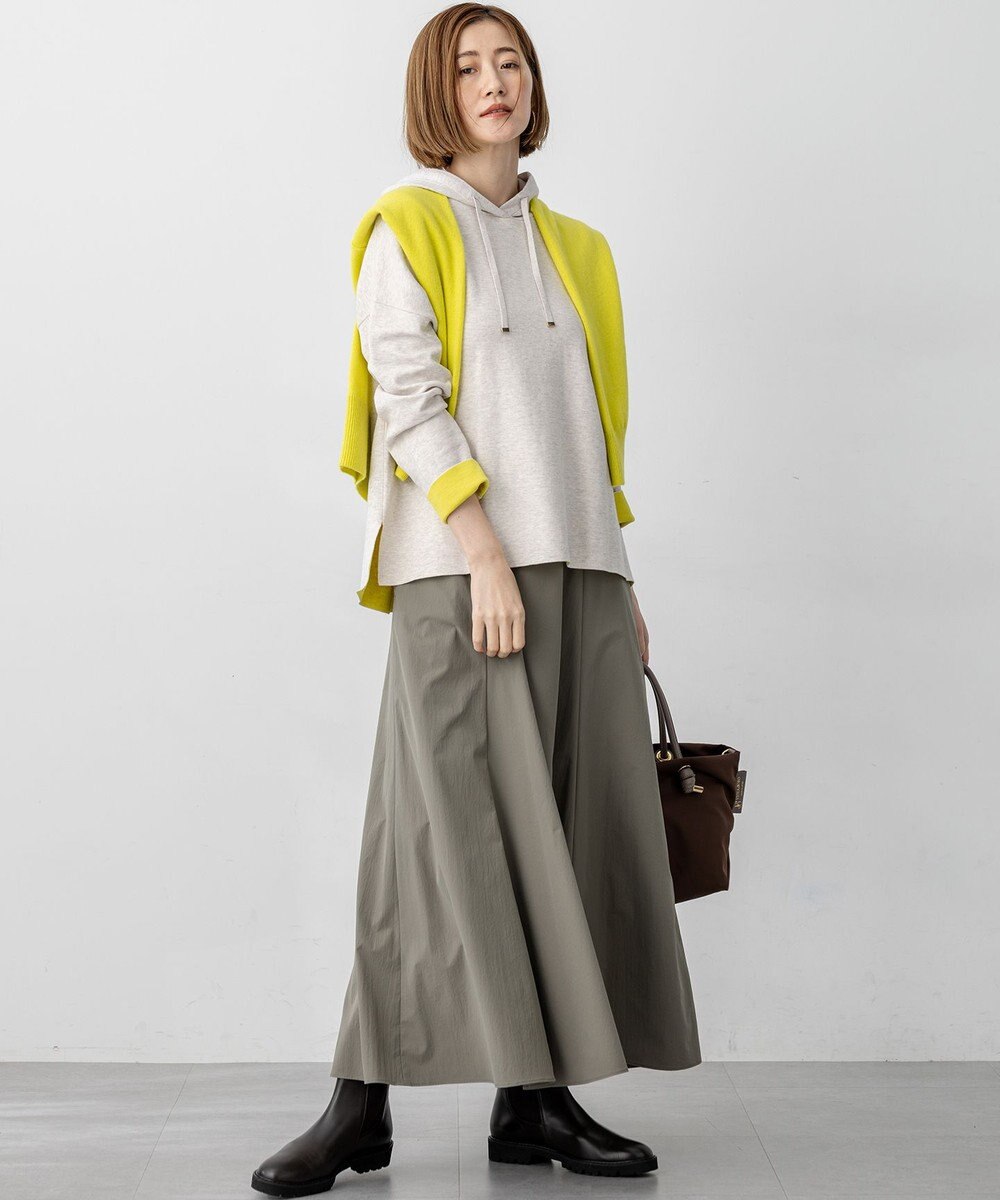 23区 L 【洗える】ダブルフェイスニット パーカー 