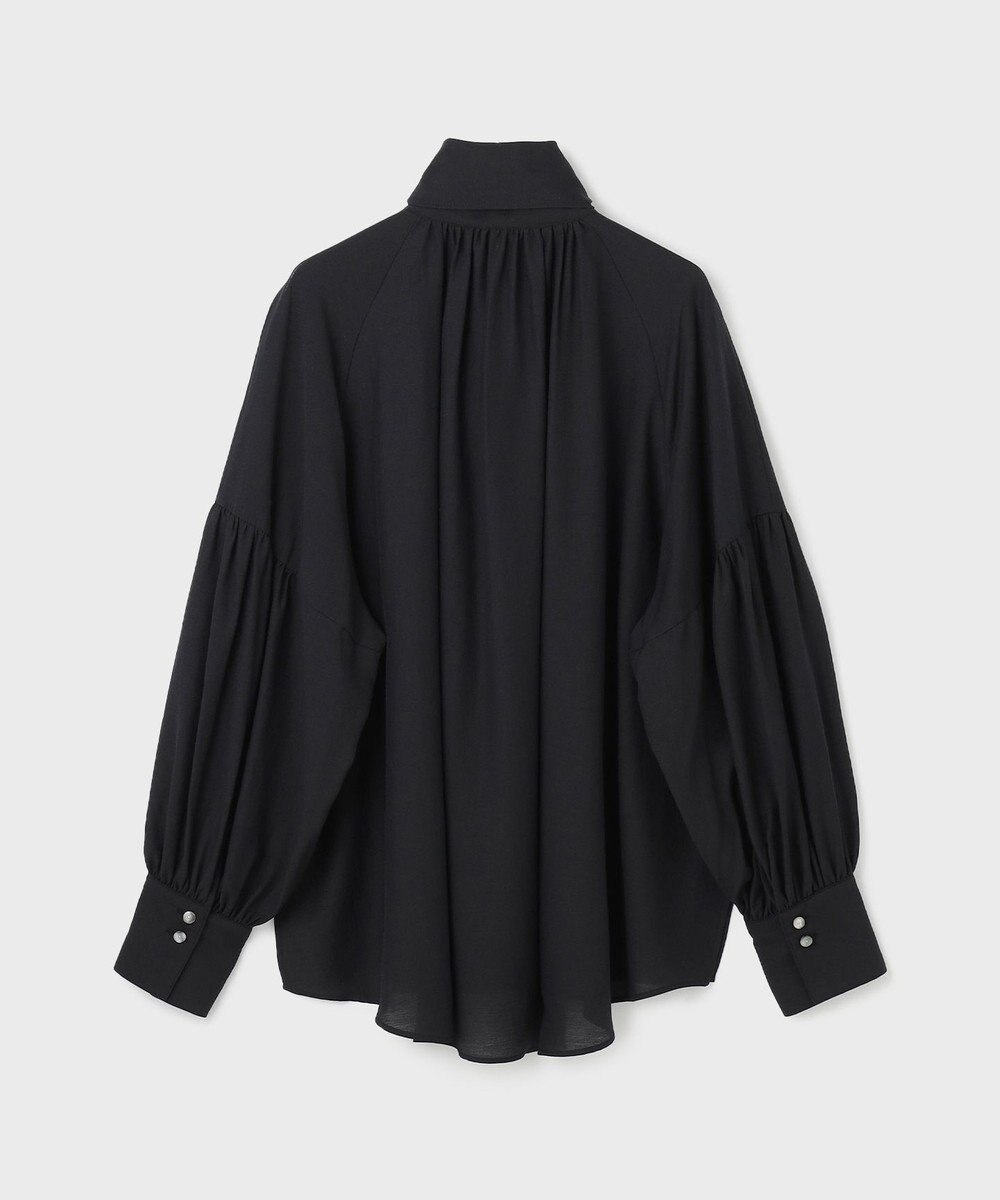 GRACE CONTINENTAL タイ付ギャザーシャツ 