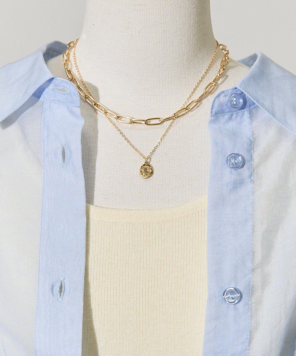 AMERICAN HOLIC ２連チェーン×ワントップネックレス 