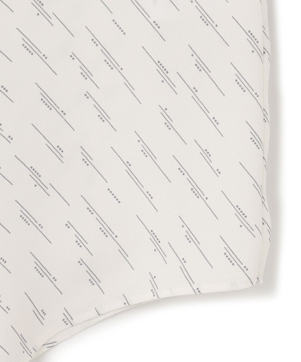 ICB 【洗える・UVケア】BackSatinAmunzen キーネックブラウス 