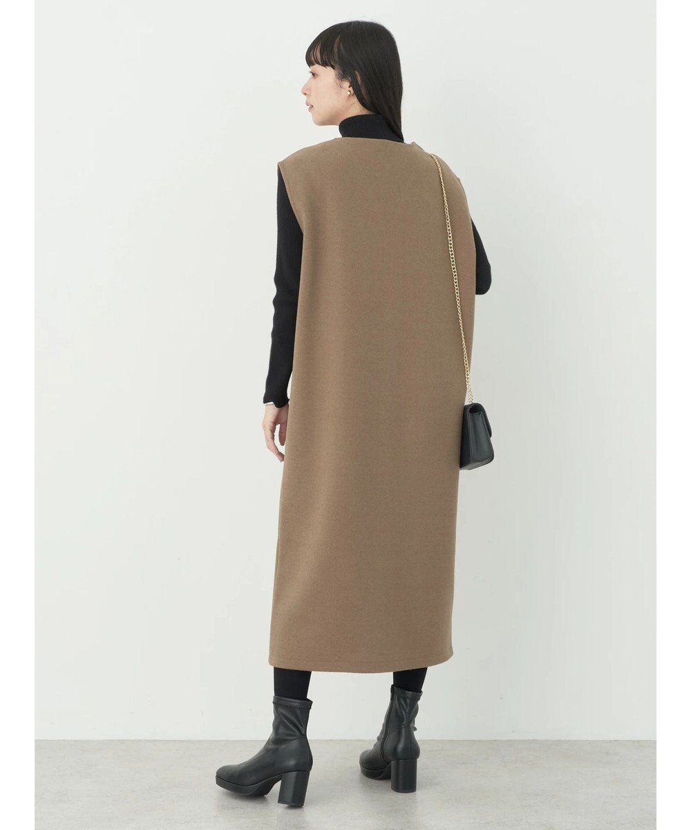 earth music&ecology 圧縮ニットＺＩＰジャンスカ 