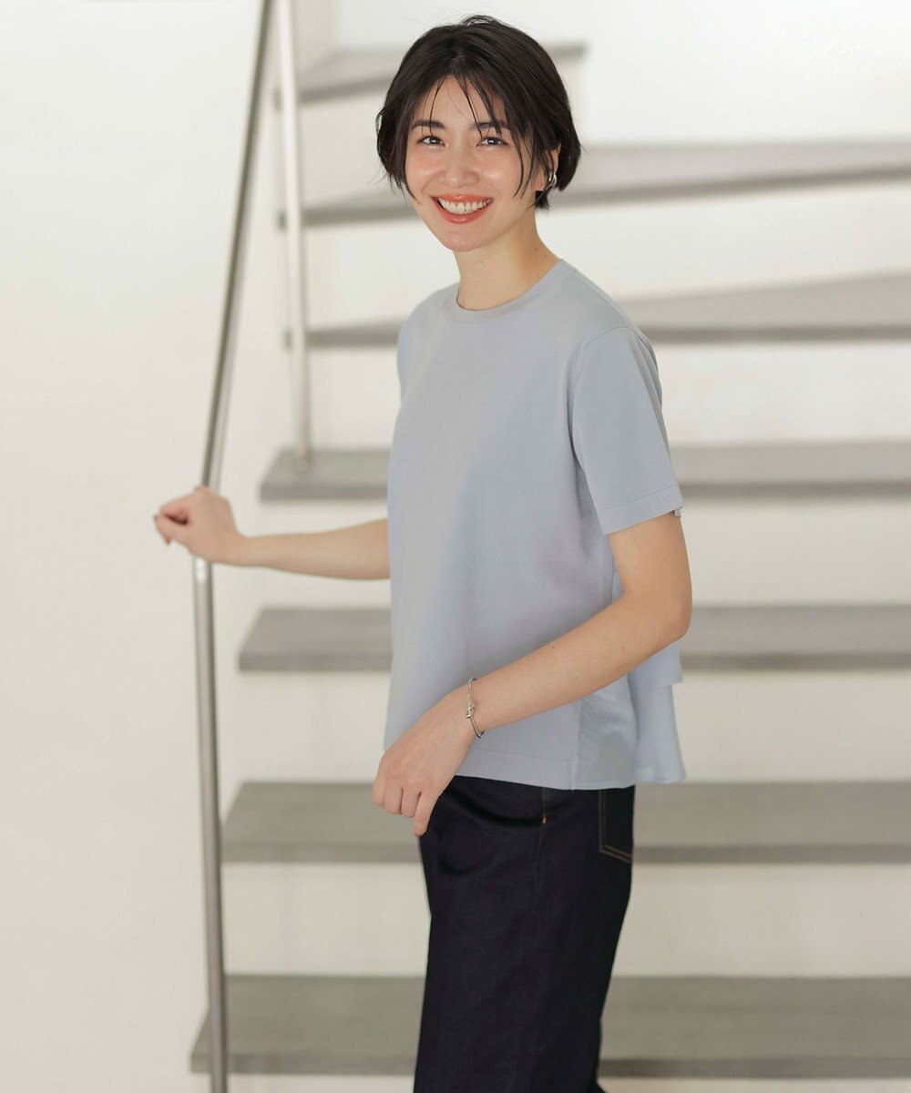 J.PRESS LADIES 【洗える】BASIC STRETCH DENIM ボーイフィット パンツ 