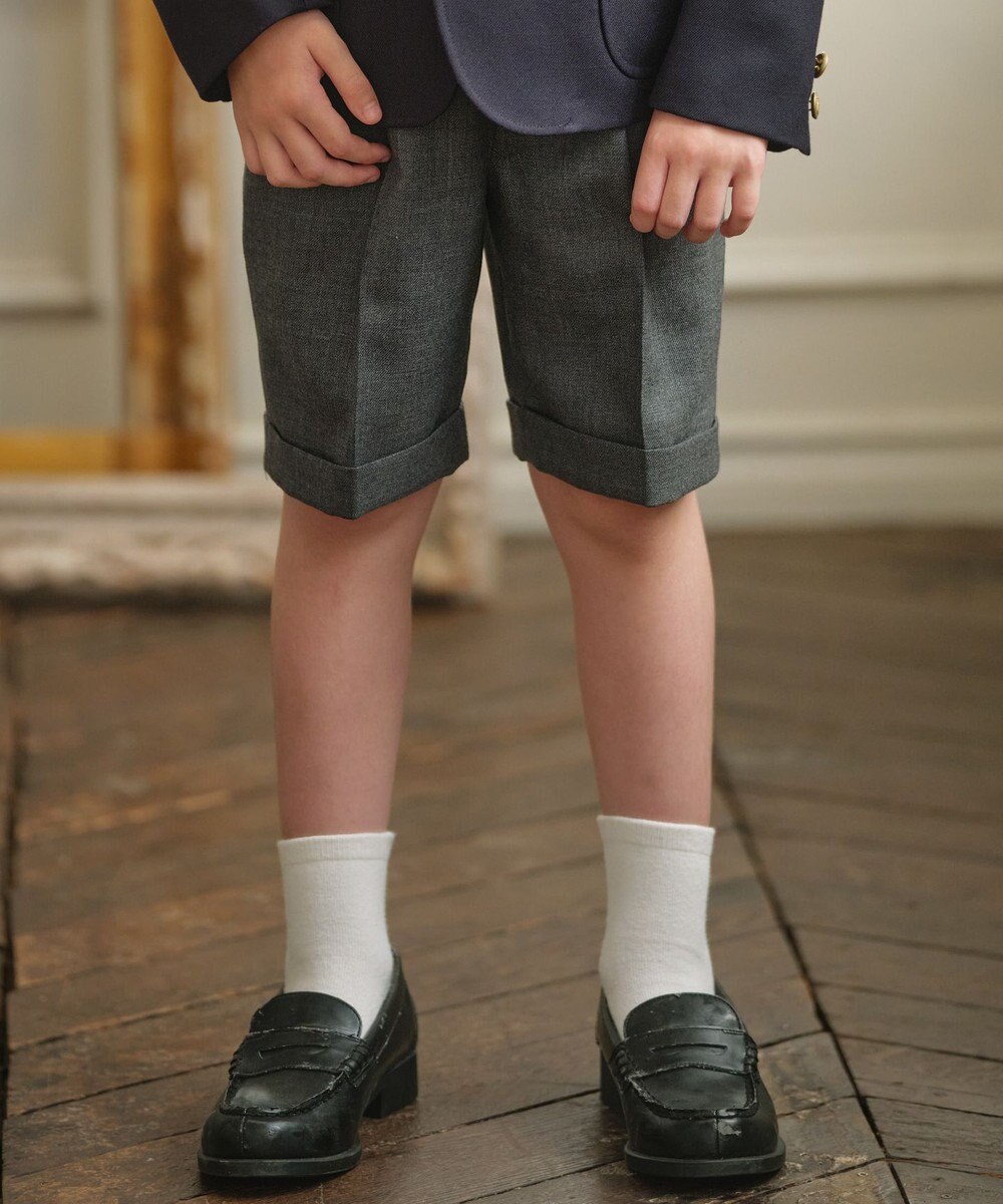 J.PRESS KIDS 【110-130cm】ウールサージ ハーフパンツ 