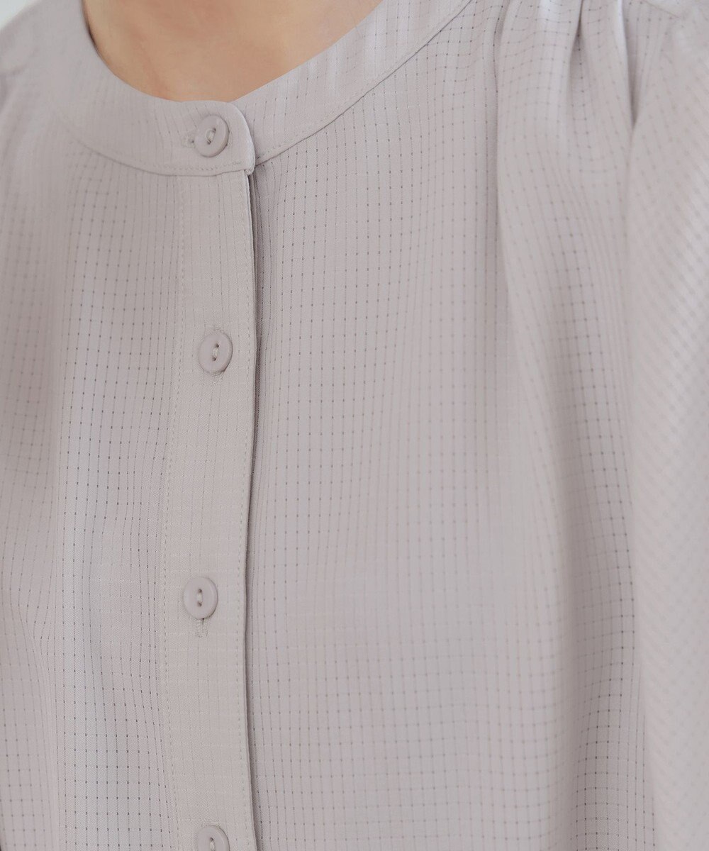 Tiaclasse 【セットアップ対応・洗える】シアーチェックブラウス 