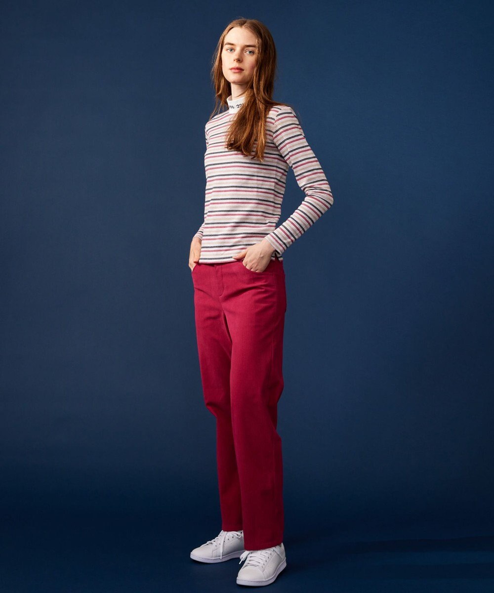 23区GOLF 【WOMEN】エニワイズ ジャガード モックネックシャツ 