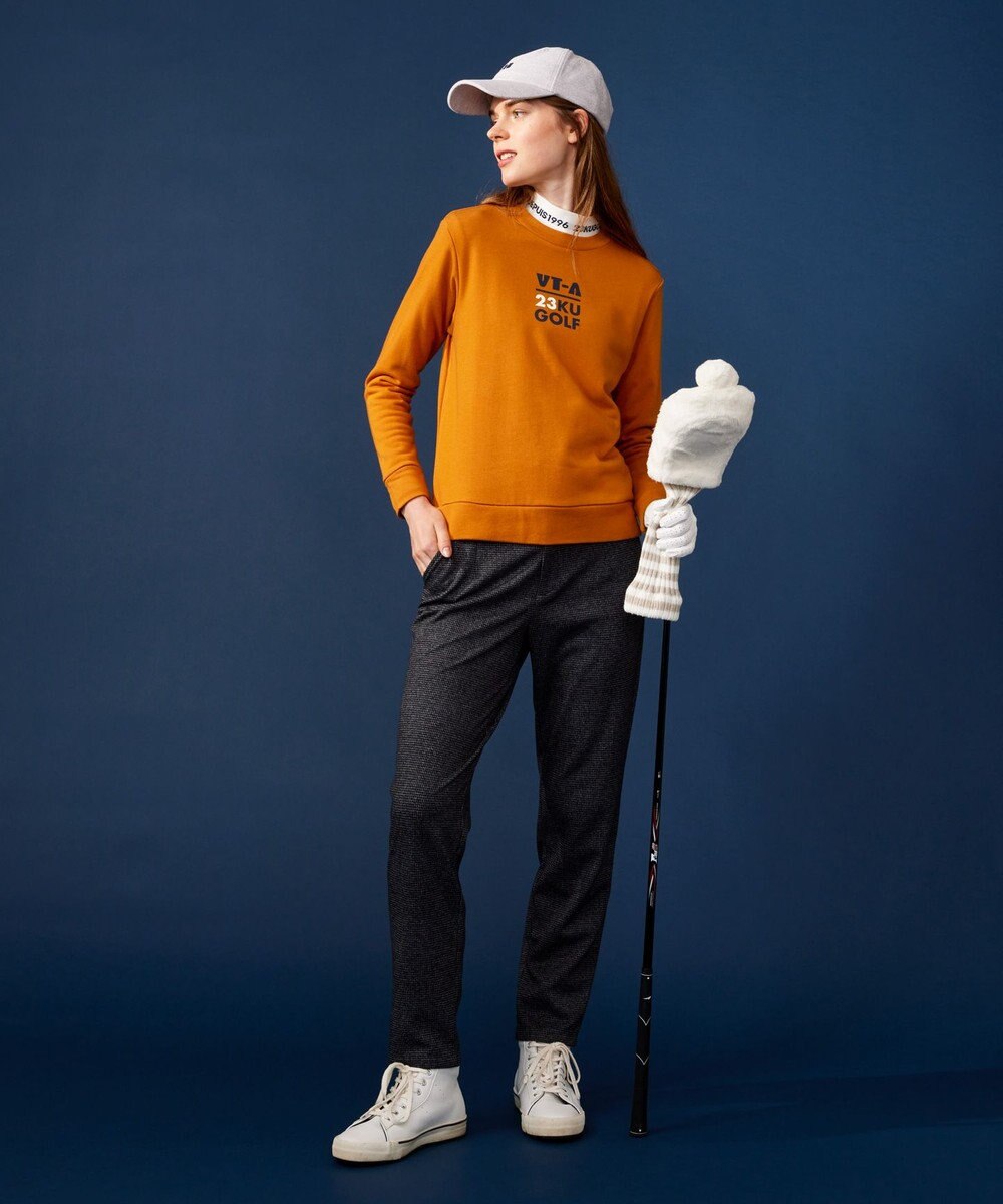 23区GOLF 【WOMEN】エニワイズ ジャガード モックネックシャツ 